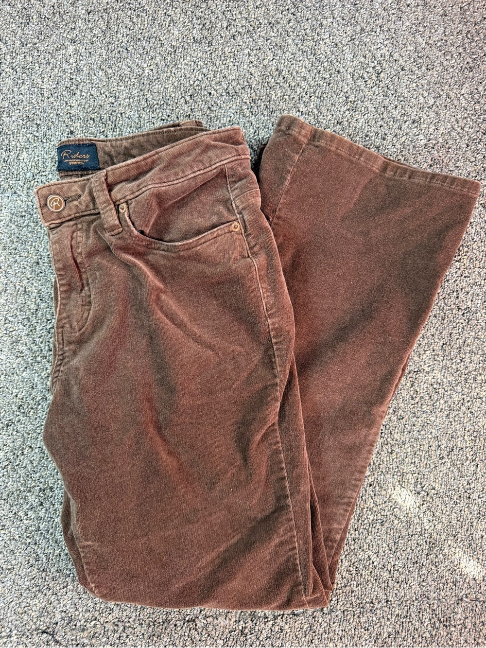 Riders by Lee Women's Corduroy Flare Jeans in Brown